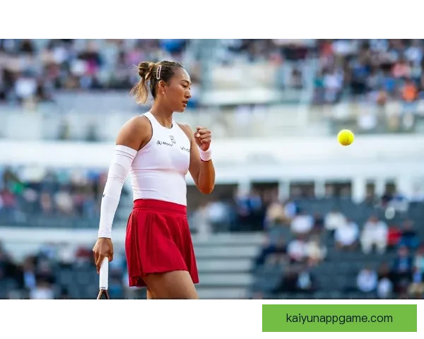 11记Ace火力全开 郑钦文强势晋级WTA1000罗马站女单32强